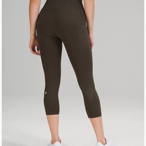 Lululemon Size 6 - Dark Olive - All the Right Places High Rise Drawcord 23”